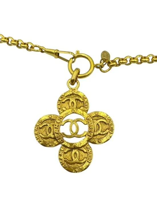 Chanel Long Necklace CC Logo Gold - Picture 2 of 6